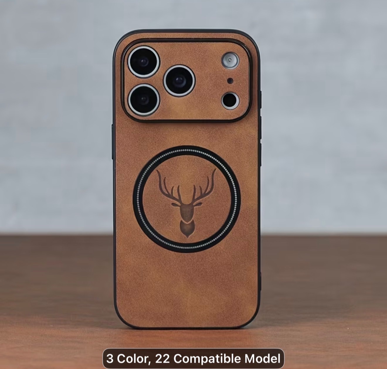 Luxury Retro Faux Sheepskin Case for iPhone 17 Pro Max - photo 2