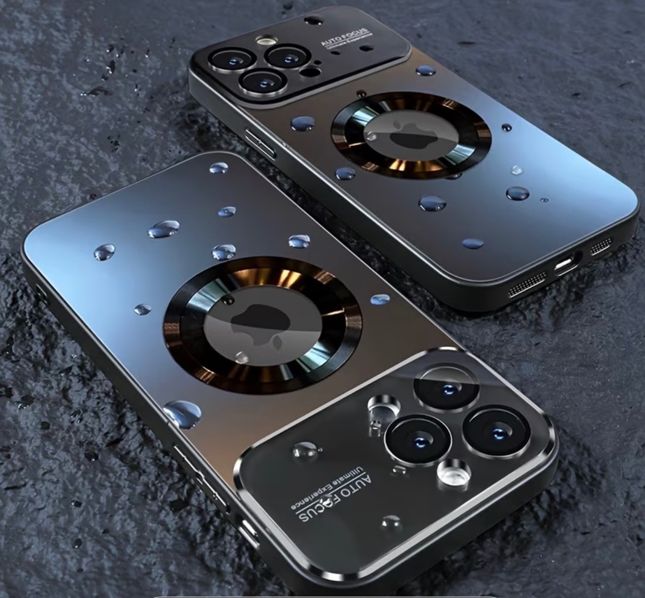 Luxury Titanium Glass Window Magnetic Phone Case for iPhone 17 P - photo 2