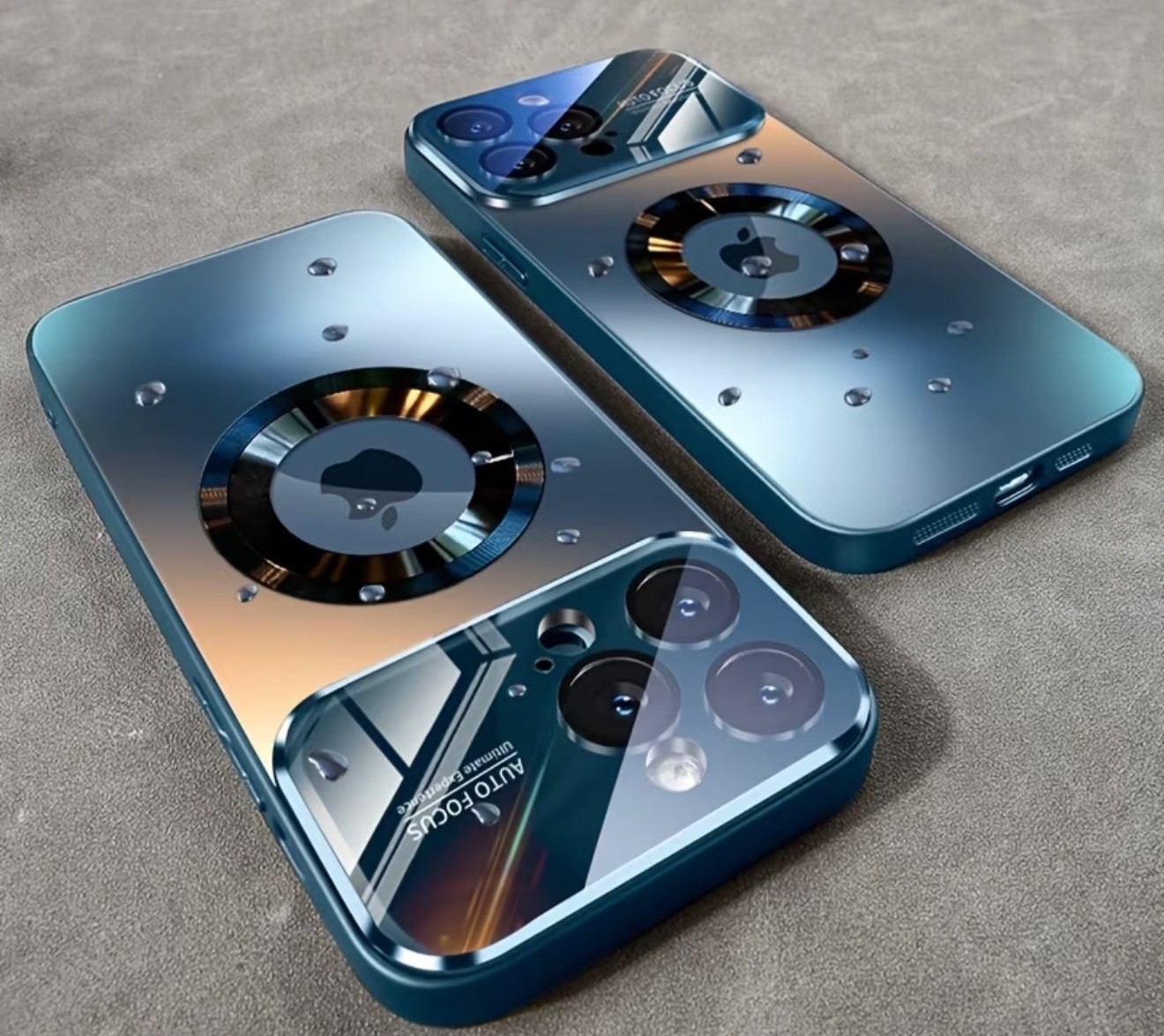 Luxury Titanium Glass Window Magnetic Phone Case for iPhone 17 P - photo 3