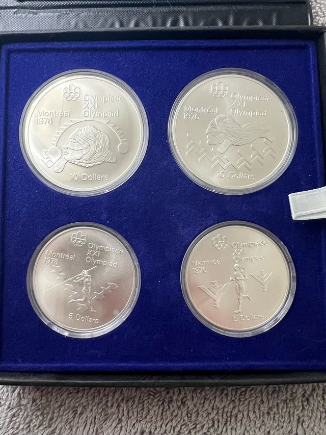 4.34oz Fine Silver Olympic Coins