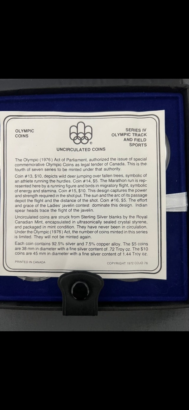 4.34oz Fine Silver Olympic Coins - photo 3