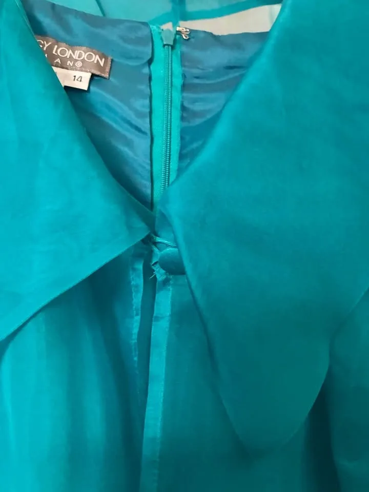 Formal Full Length Silk Dress and Jacket - photo 3