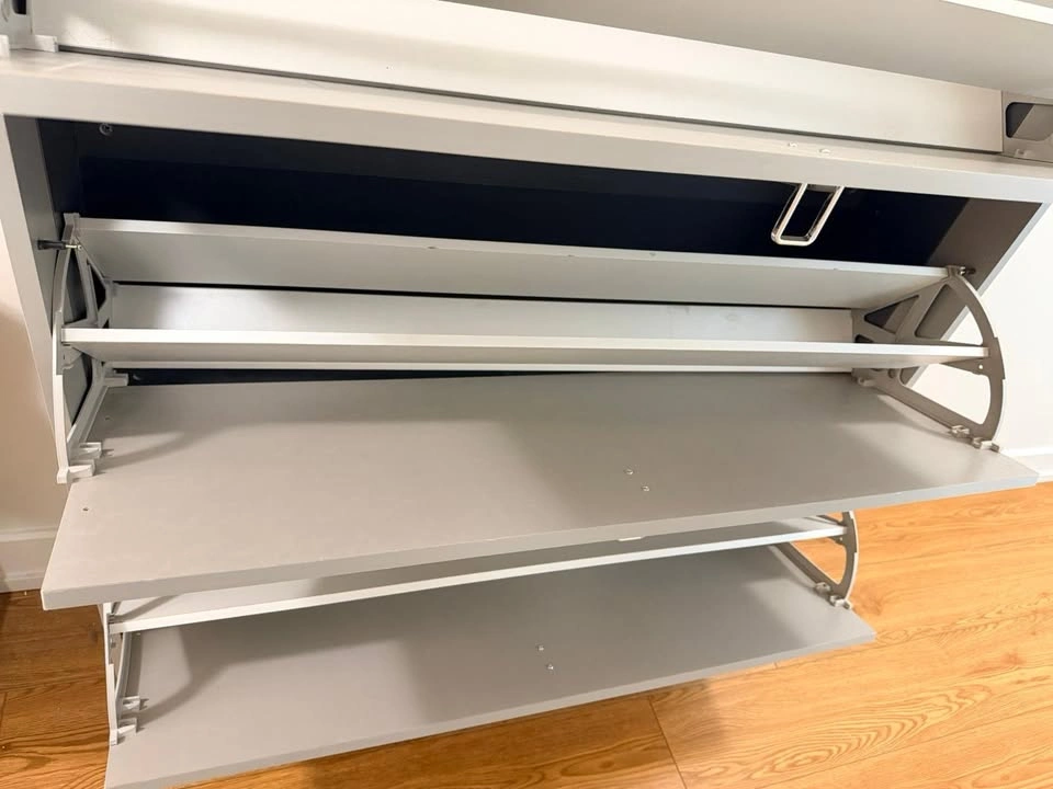 Modern Slim Shoe Storage Cabinet (3-Compartment) - photo 4