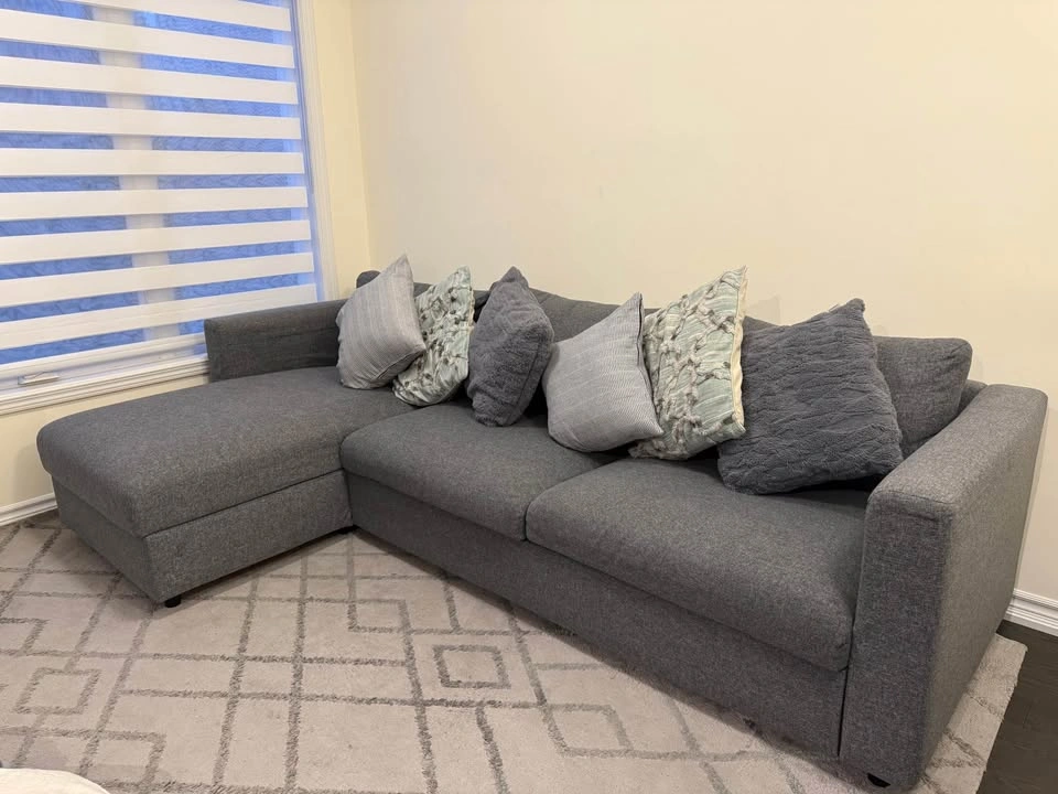 IKEA FINNALA Queen Sofa Bed with Storage - Gently Used - photo 2