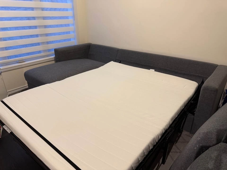 IKEA FINNALA Queen Sofa Bed with Storage - Gently Used - photo 3