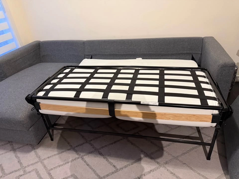 IKEA FINNALA Queen Sofa Bed with Storage - Gently Used - photo 5
