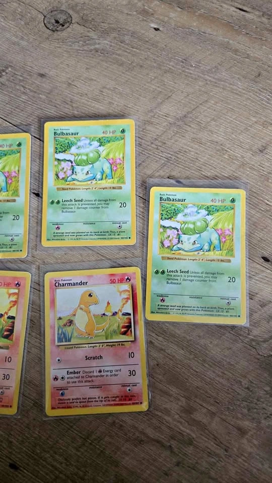 Pokémon Bulbasaur Charmander Cards