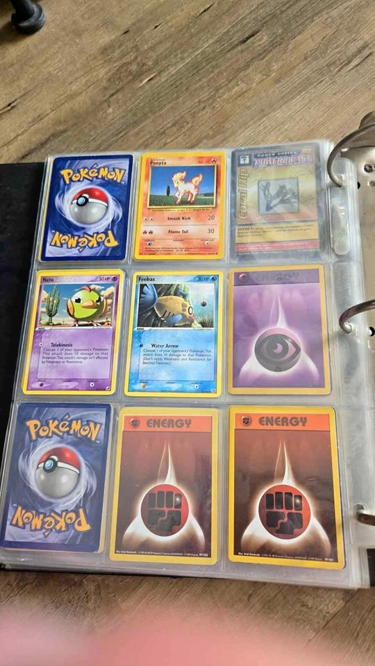 Pokemon Card Binder with Mix of Cards