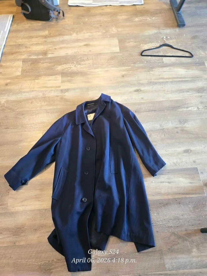 Chas. Macintosh navy blue all weather coat - photo 2
