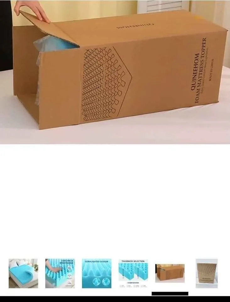 QUEEN SIZE Mattress Topper 3" Extra Thick - Brand New image indicator(3)