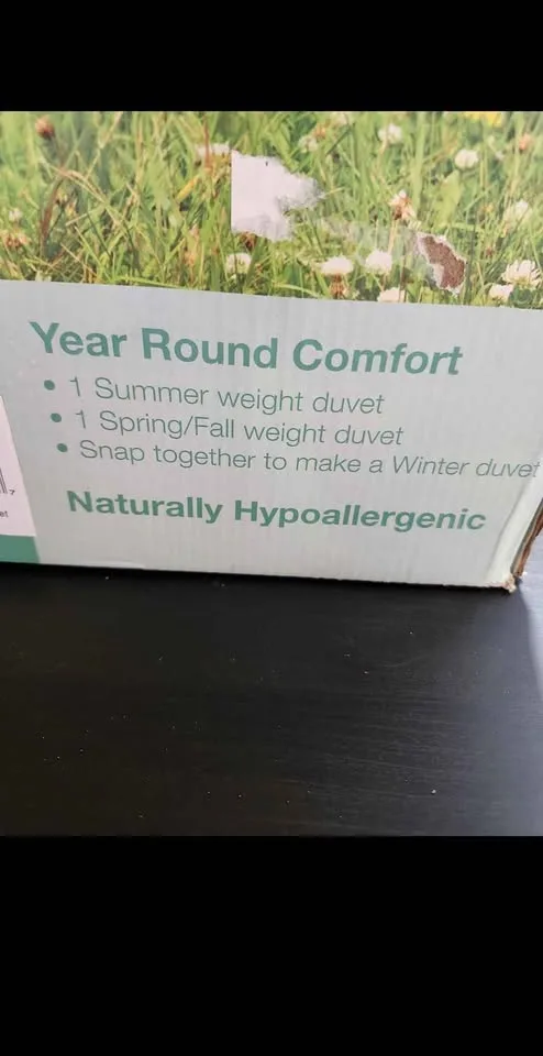 Brand new bedding (Wool) Twin size 3 in 1 douvet 2pieces image indicator(2)