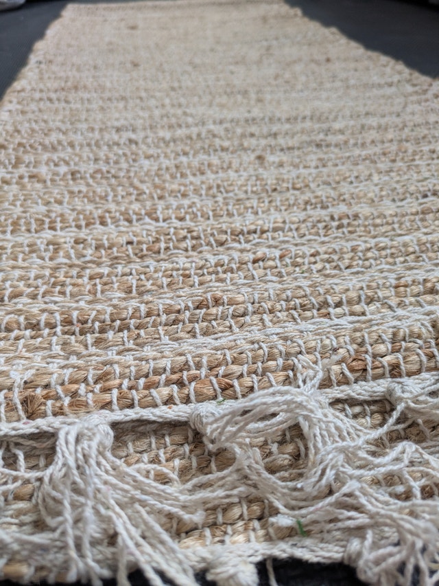 Jute + Cotton Table Runner 80 x 17 in