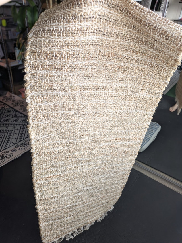 Jute + Cotton Table Runner 80 x 17 in - photo 2