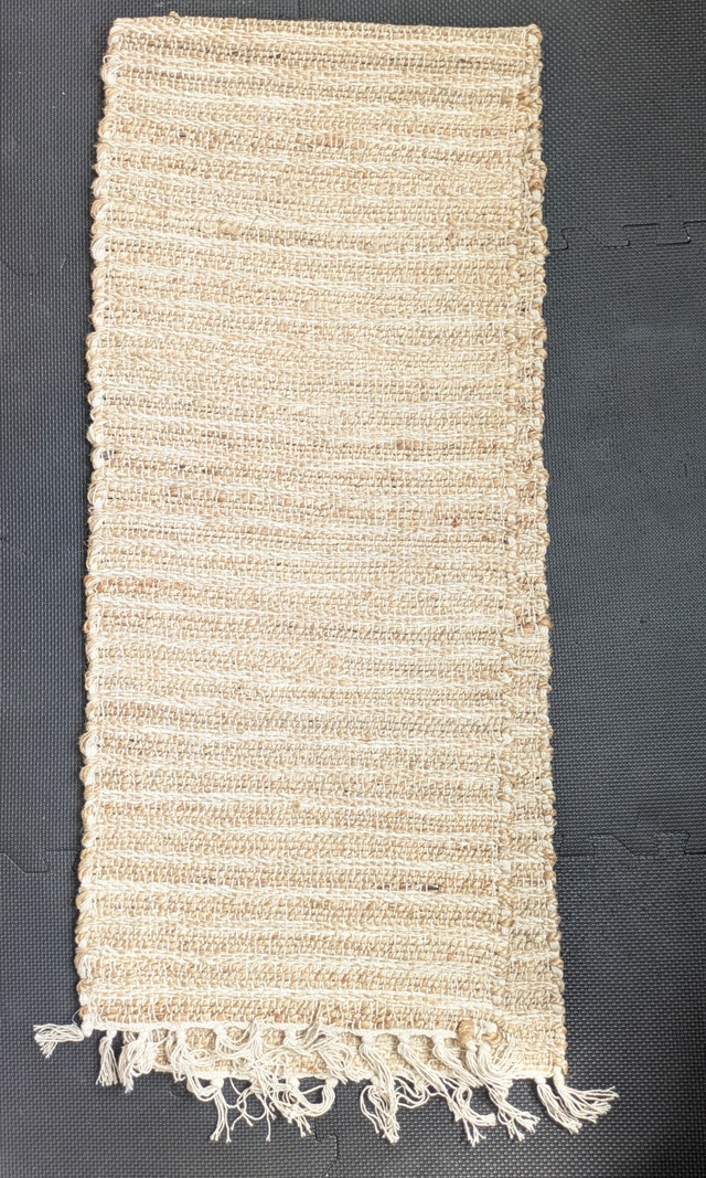Jute + Cotton Table Runner 80 x 17 in - photo 3