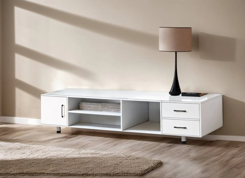TV010 Glass Top Simple Modern TV Stand - A743 ~ $115 - photo 2