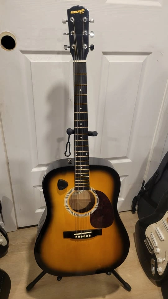 $250 Starcaster Electric Acoustic Guitar - Tobacco Burst - photo 2