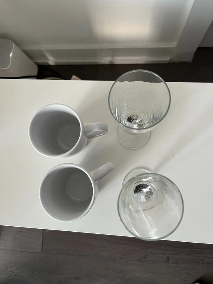 18-Piece Dining Set: stoneware Plates, Bowls, and Mugs & Flutes - photo 5
