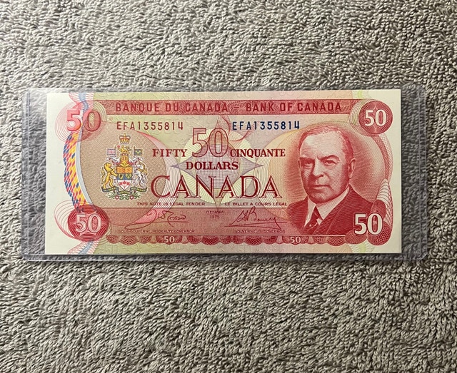 1975 50$ Bill Great Condition
