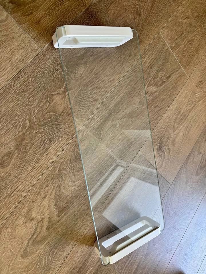 Glass Monitor Stand with USB Ports