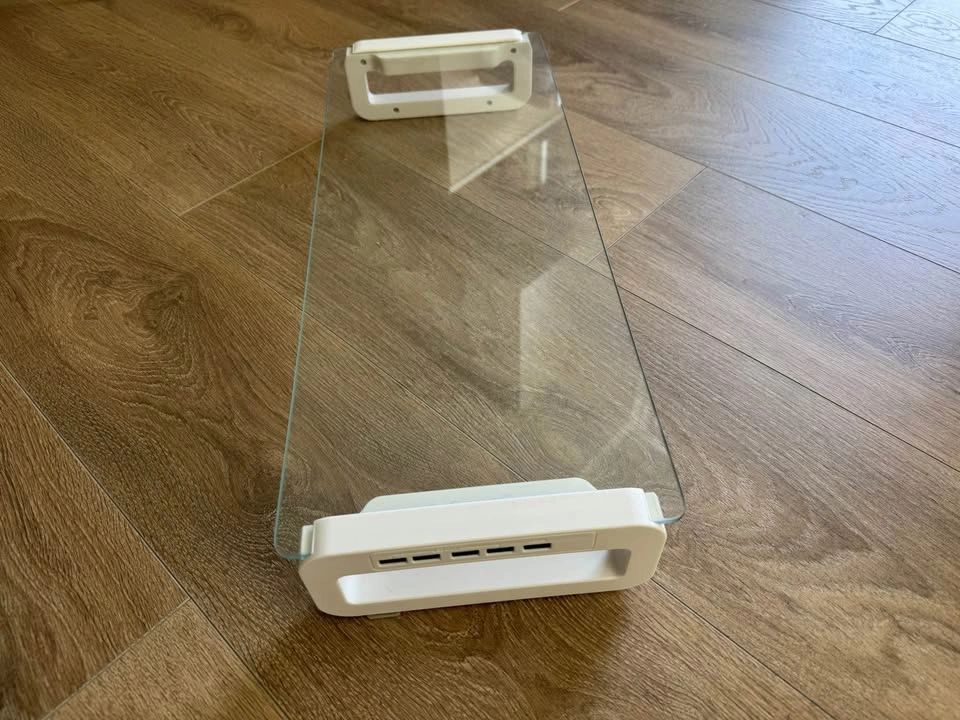 Glass Monitor Stand with USB Ports - photo 2