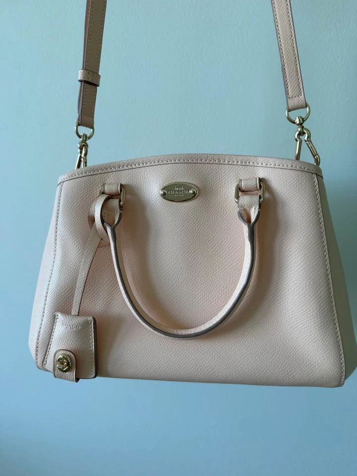 Coach Pink Leather Satchel Crossbody Bag - photo 2
