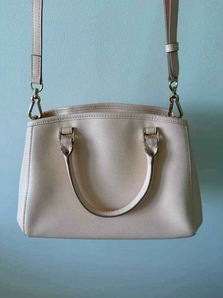 Coach Pink Leather Satchel Crossbody Bag - photo 3