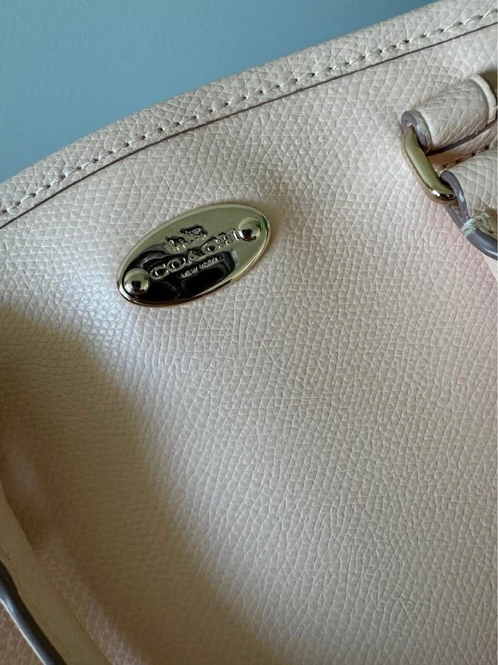 Coach Pink Leather Satchel Crossbody Bag - photo 5