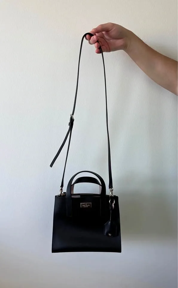 Kate Spade Black Leather Crossbody Handbag