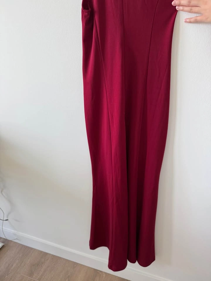 Lyla Burgundy Halter Maxi Dress - Size S - photo 5