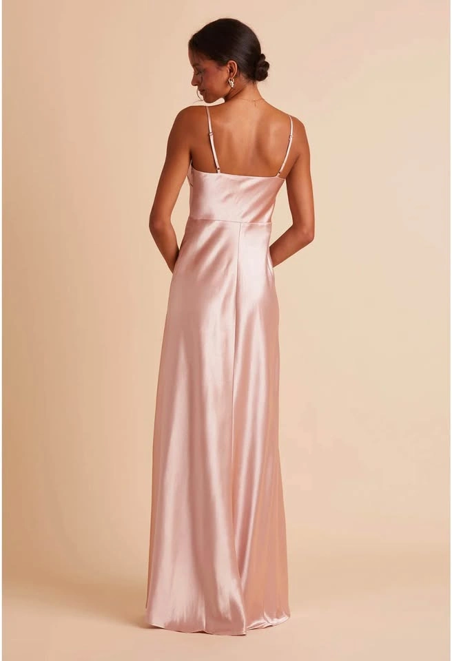 Birdy Grey Lisa Satin Cowl Neck Dress Rose Gold XS - photo 5