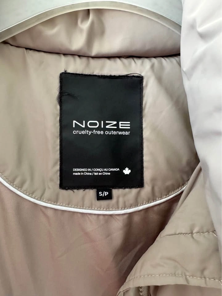 Cruelty-Free Taupe Puffer Jacket - Size S - photo 3