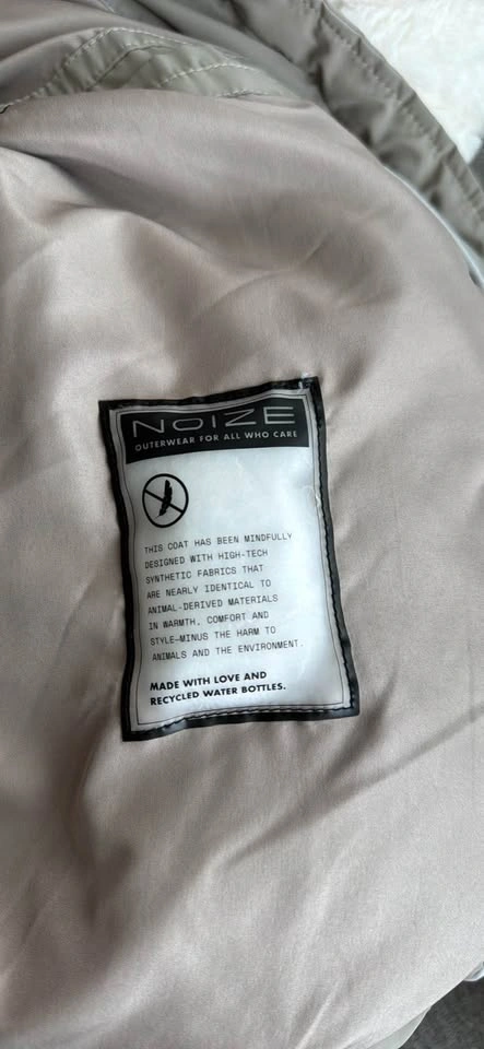 Cruelty-Free Taupe Puffer Jacket - Size S - photo 5