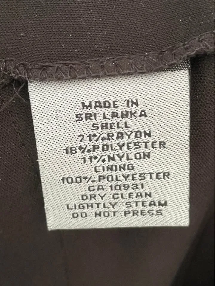 Melanie Lyne Black / Cream Ruffled Sheath Dress Ladies Size 12 image indicator(6)