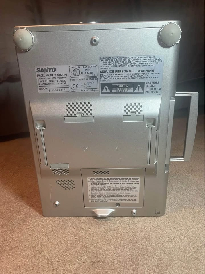 Sanyo Pro X Multimedia Portable Projector PLC-SU20N TESTED Worki - photo 4