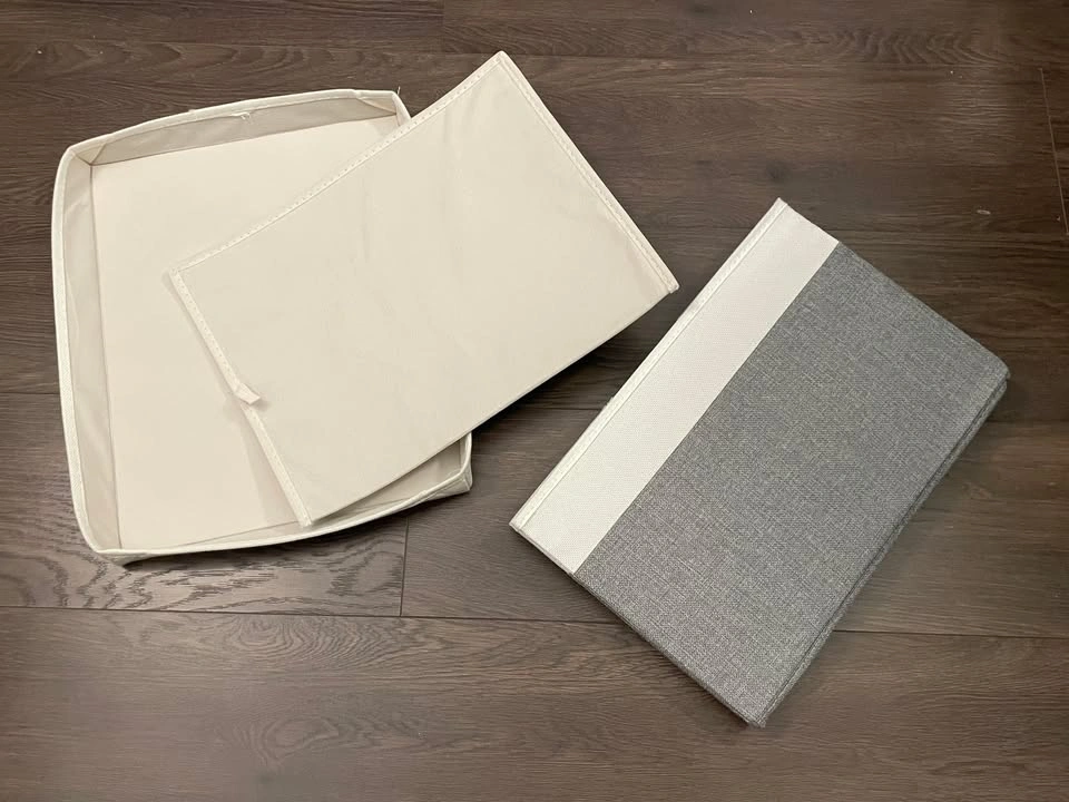 Large Wardrobe Storage Boxes with Lids x 5 - photo 4