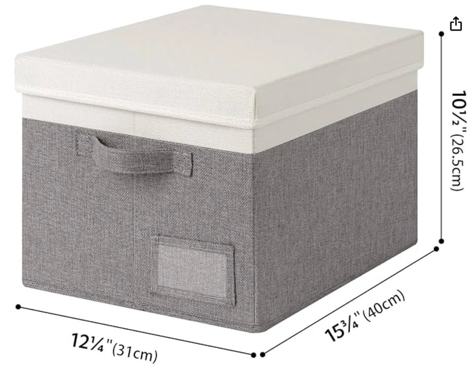 Large Wardrobe Storage Boxes with Lids x 5 - photo 5