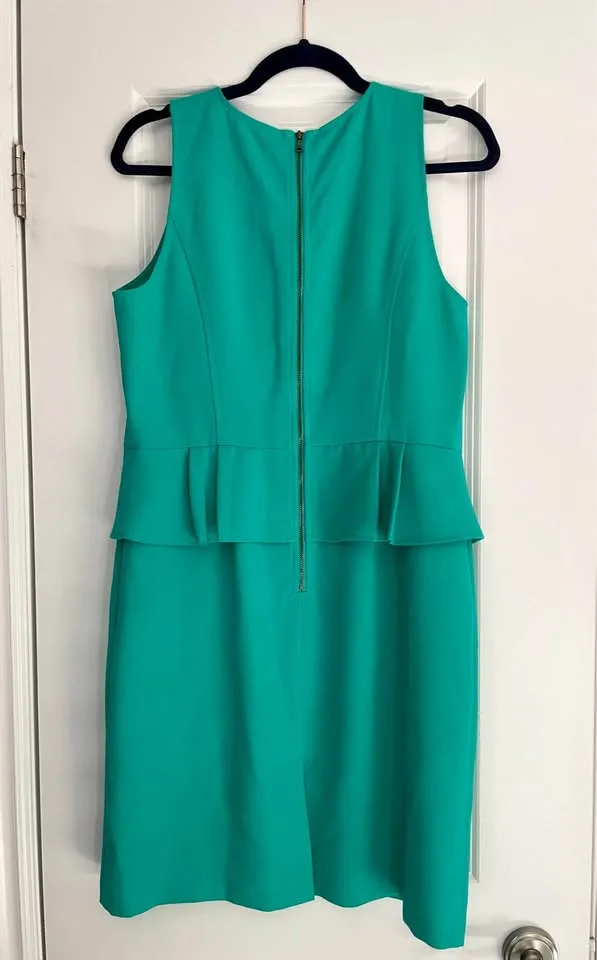 LOFT Teal Peplum Sheath Dress Size 10P (petite) image indicator(5)