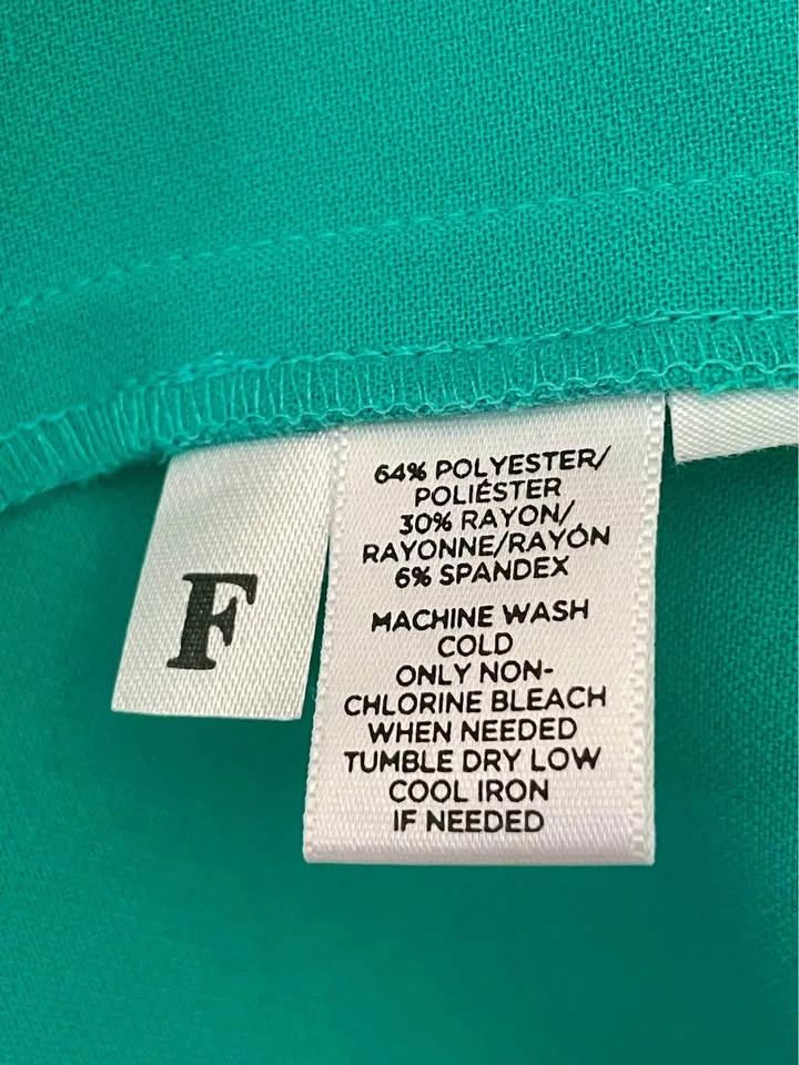 LOFT Teal Peplum Sheath Dress Size 10P (petite) image indicator(7)