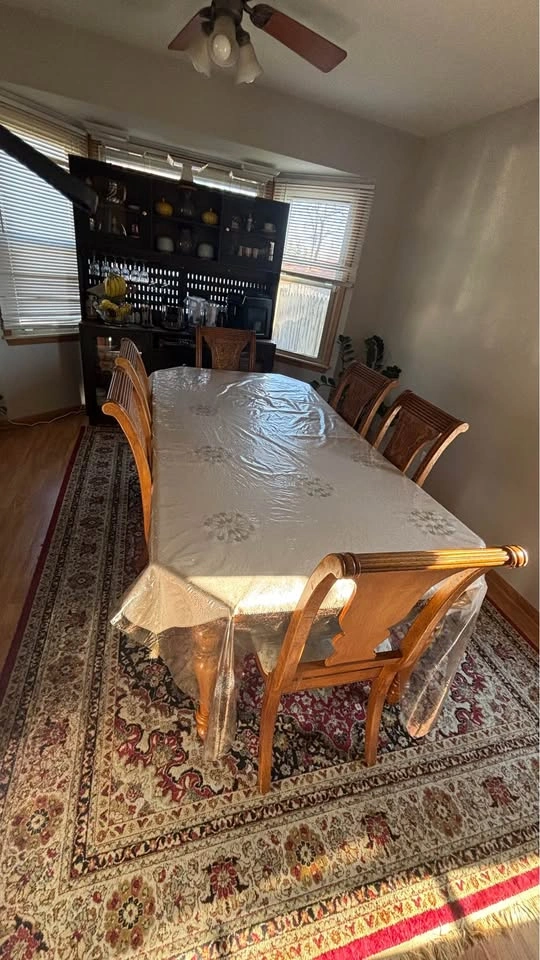 Dining Room Set with 6 Chairs and China Cabinet - photo 4