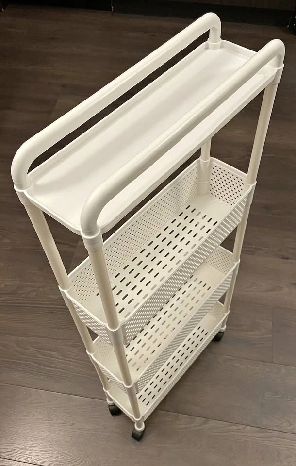 Mobile Narrow Storage Cart 4 Tier
