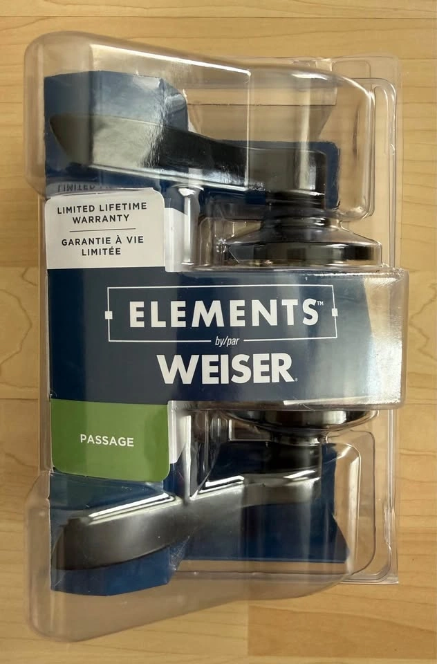Brand New Weiser Belmont Passage Door Lever (Matte Black) - photo 4