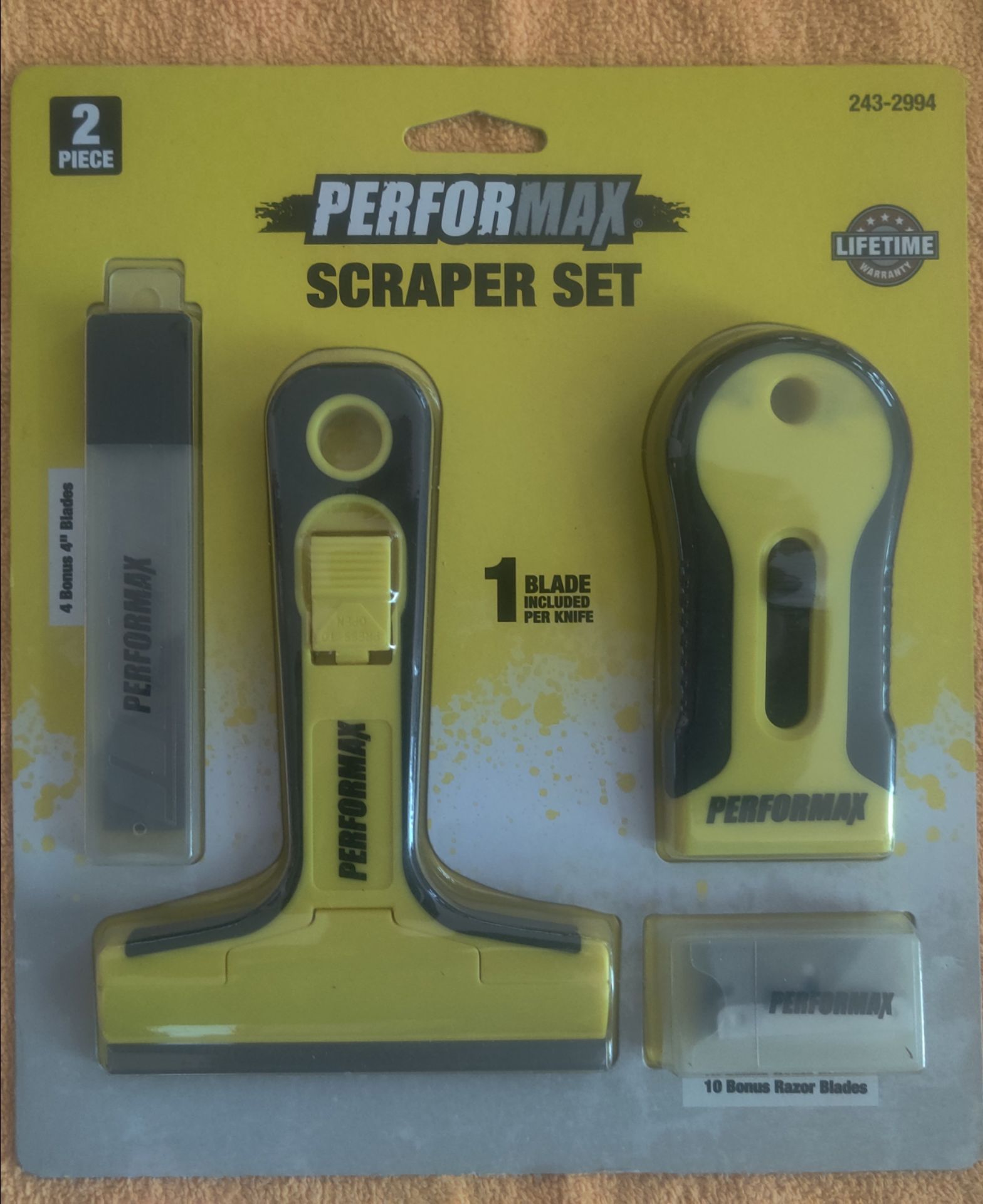PerformaX Scraper Set 2 Piece with 4 Bonus Blades and 10 Bonus R