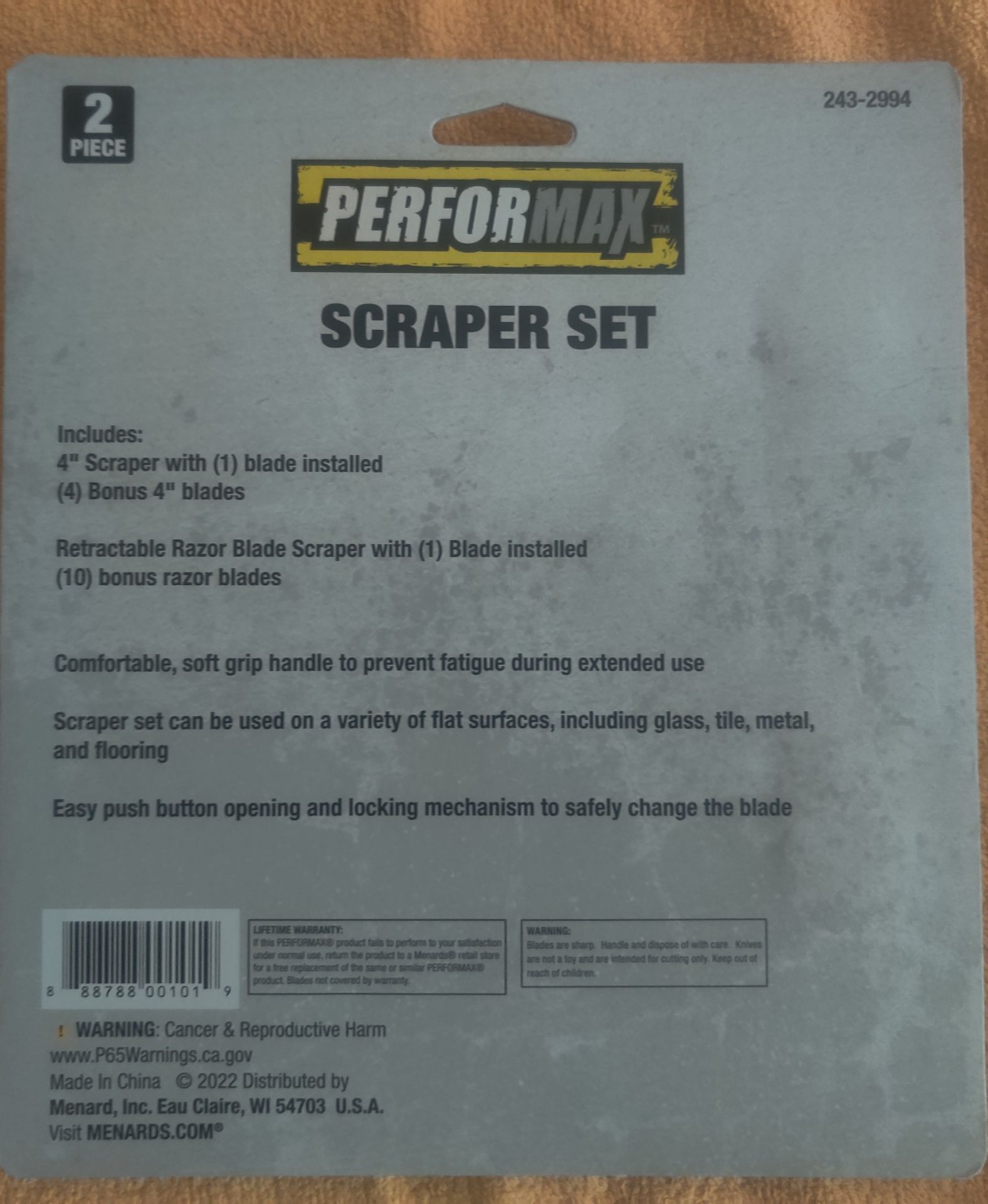 PerformaX Scraper Set 2 Piece with 4 Bonus Blades and 10 Bonus R - photo 2