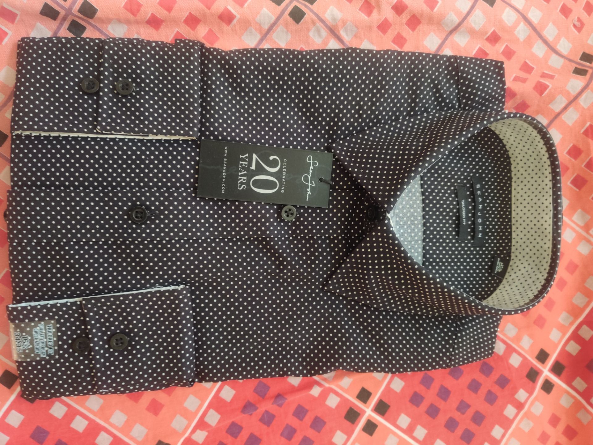 Sean John Men's Polka Dot Dress Shirt - photo 5