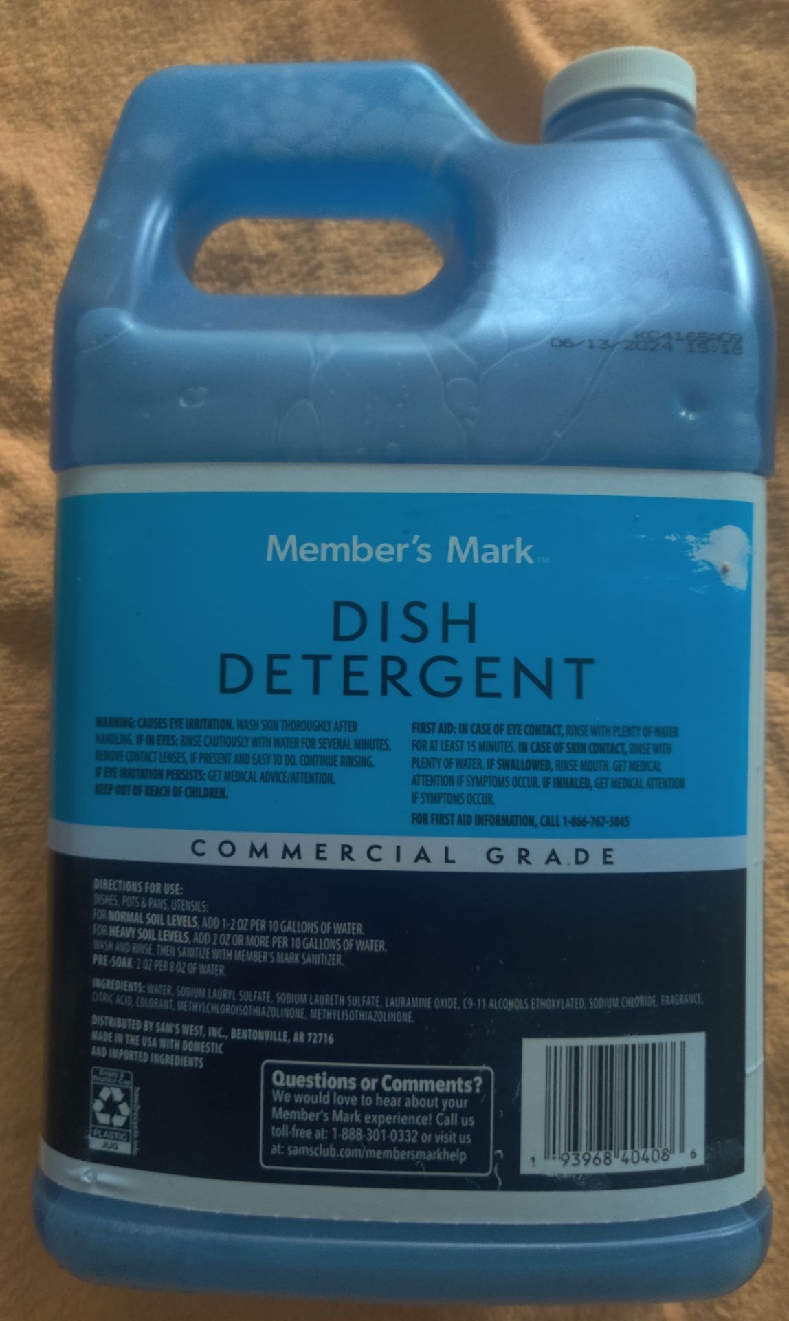 Member’s Mark Commercial Grade Dish Detergent 1 Gallon - photo 2