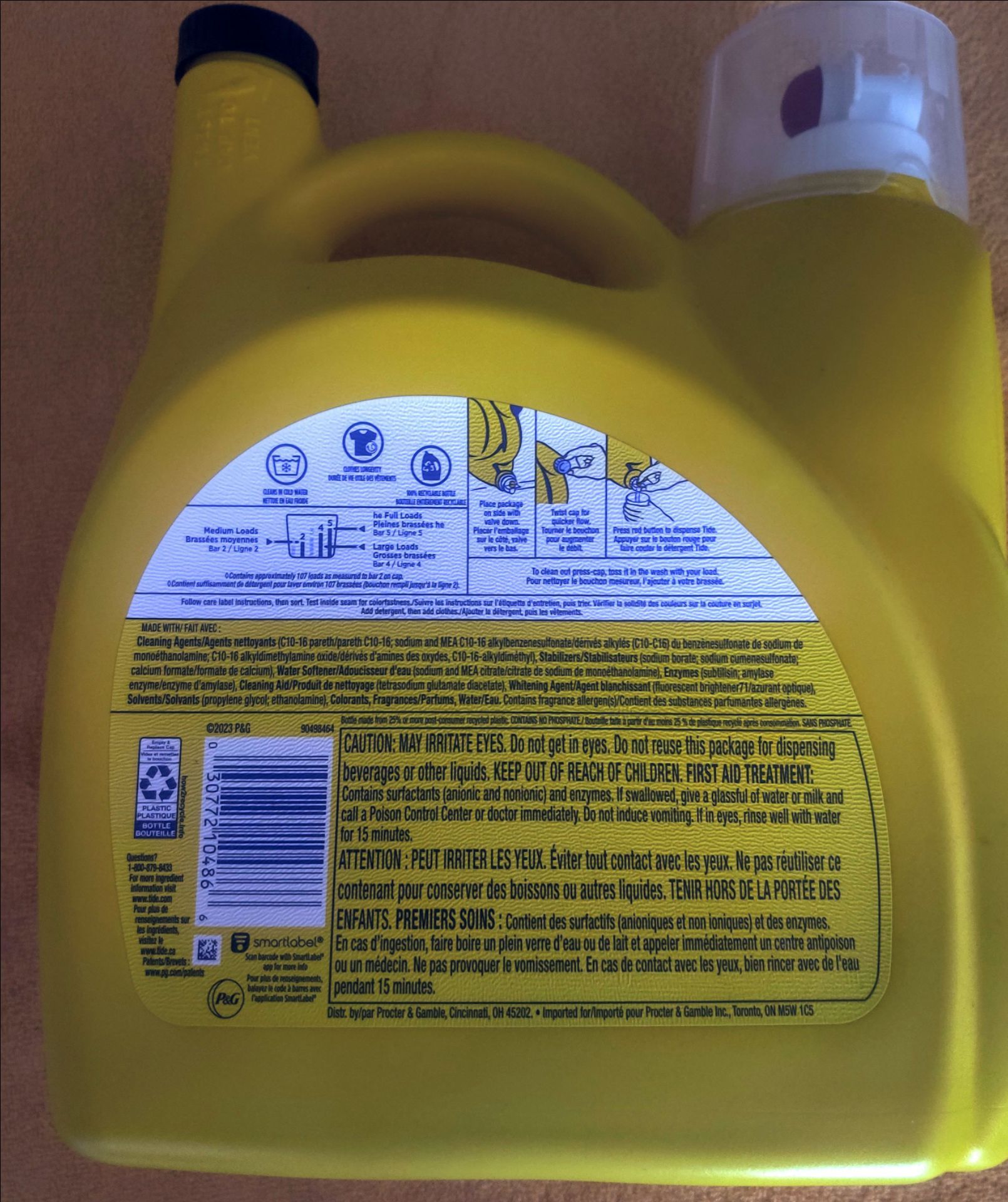 4.87L Tide OXI Detergent - Brand New - photo 2