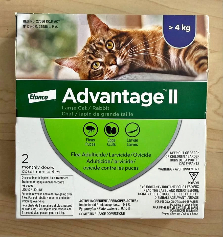 Elanco Advantage II Flea Treatment (Large Cat/Rabbit > 4kg)