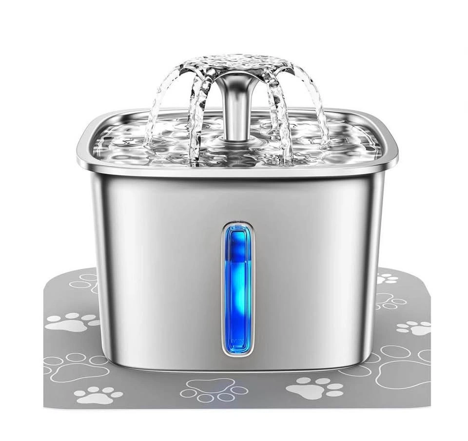 Brand New Veken 95oz Stainless Steel Pet Drinking Fountain
