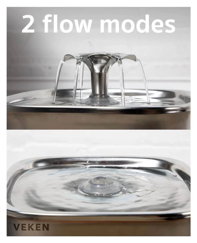Brand New Veken 95oz Stainless Steel Pet Drinking Fountain - photo 2