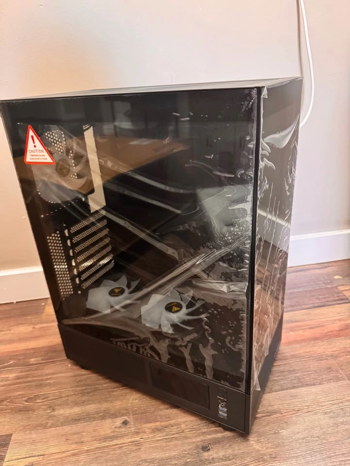 GAMDIAS ATX Mid Tower PC Case with Tempered Glass & LCD Temp Dis - photo 2